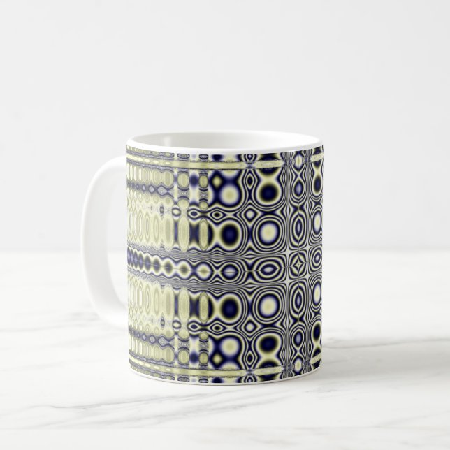 Taza De Café Fractal de ilusión óptica (Anverso izquierdo)