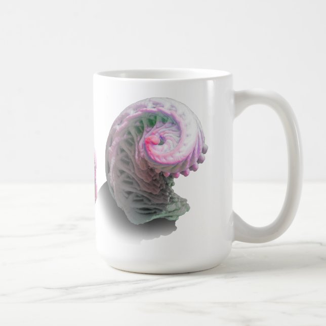 Taza De Café fractal de la energía 3D (Derecha)