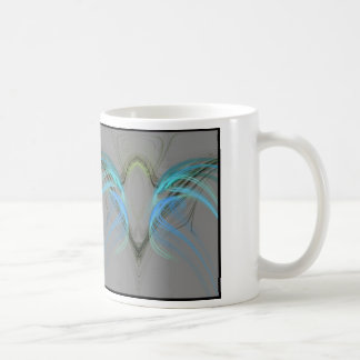 Taza De Café fractal de los pescados de jalea