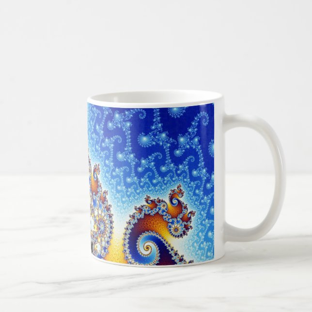 Taza De Café Fractal espiral doble por satélite determinado de (Derecha)