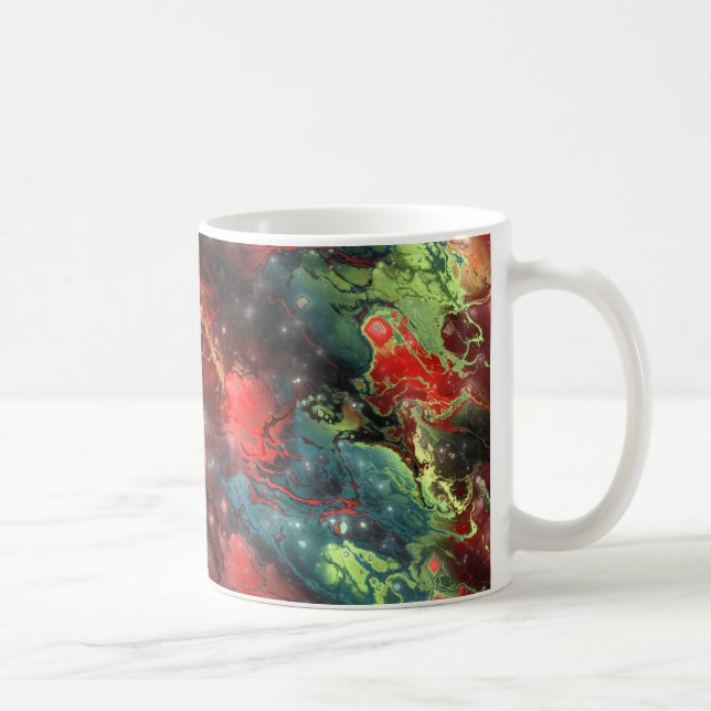 Taza De Café Fractal Nebulosa 3 Mug (Derecha)