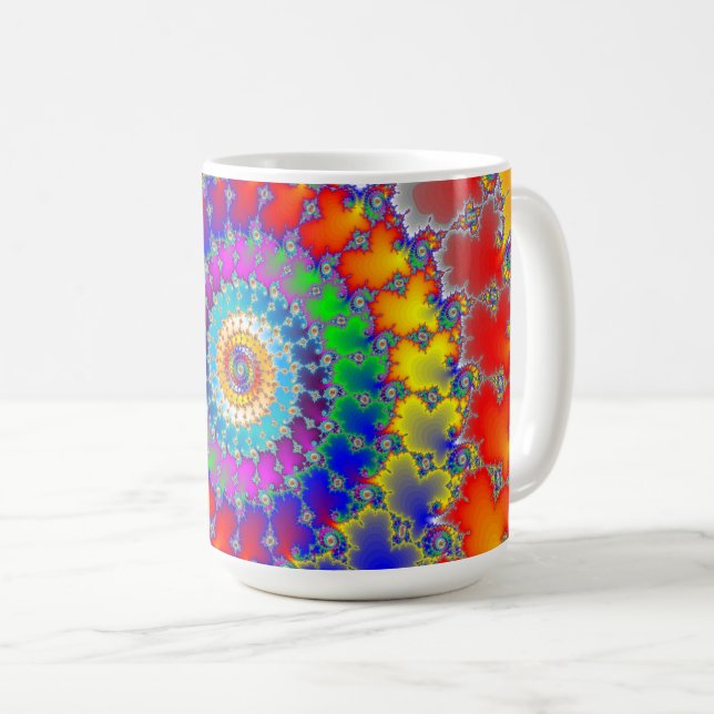 Taza De Café Fractal psicodélico (Anverso derecho)