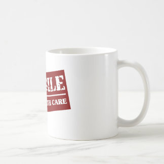 Taza De Café Frágil dirija con el artículo del cuidado