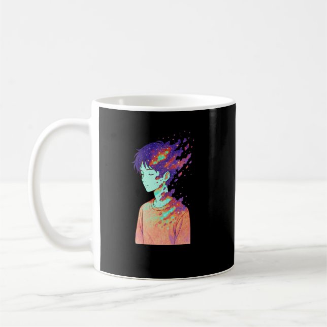 Taza De Café Fragmented Cosmos • Pieces of My Identity Drifting (Izquierda)