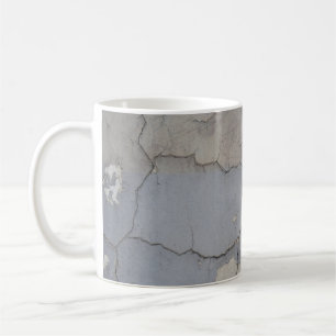 Taza De Café Fragmento de piedra blanca y negra