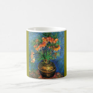 Taza De Café Fragmentos de Van Gogh en una bolsa de cobre