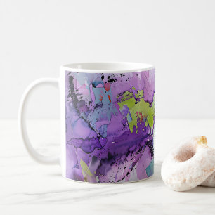 Taza De Café "Fragmentos dinámicos" Arte abstracto contemporáne