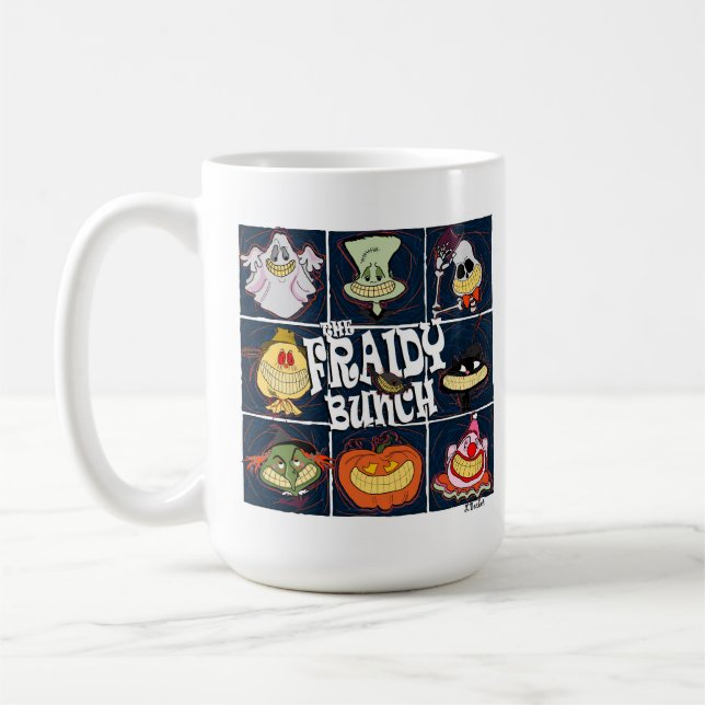 Taza De Café Fraidy Bunch Fun Halloween (Izquierda)