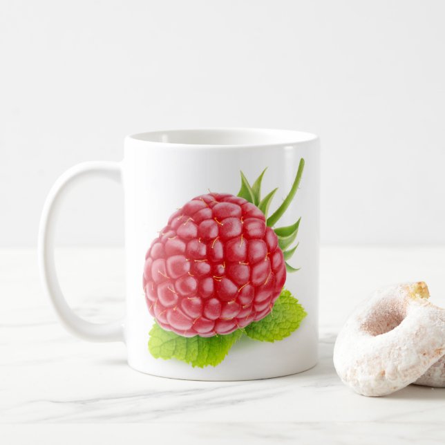 Taza De Café Frambuesa y menta (Con donut)