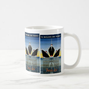 Taza De Café France Afloat - Poster de la línea francesa