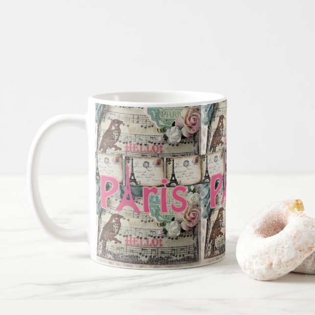 Taza De Café France Paris Mugs (Con donut)