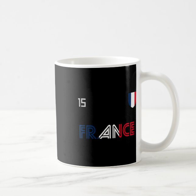 Taza De Café France Retro Soccer French Flag  (Derecha)