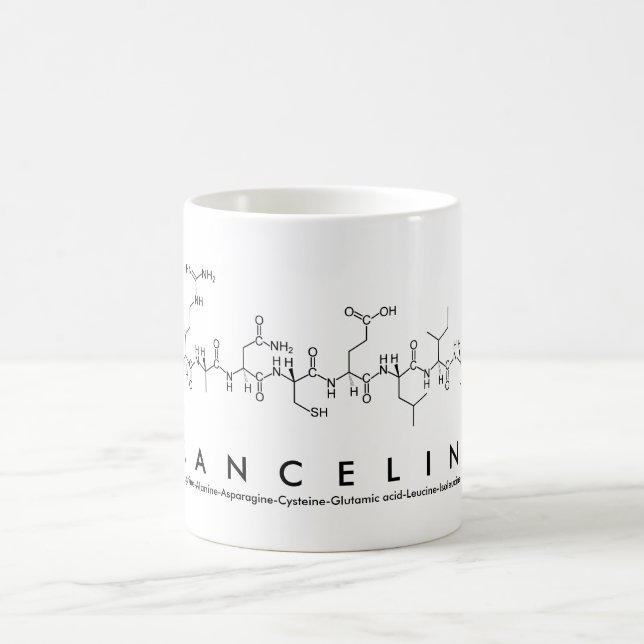 Taza De Café Franceline peptide name mug (Centro)