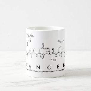Taza De Café Francene peptide name mug