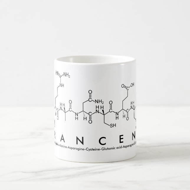Taza De Café Francene peptide name mug (Centro)