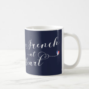 Taza De Café Francés en Heart Mug, Francia
