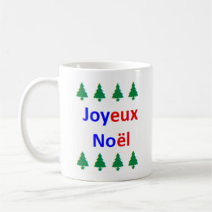 Taza De Café francés feliz navidad