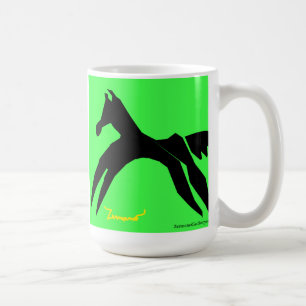 Taza de café francesa del arte de Zermeno