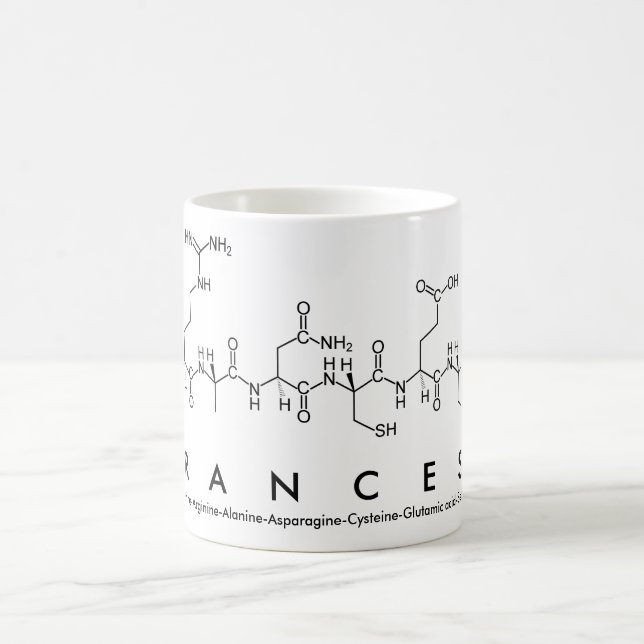 Taza De Café Francess peptide nombre mug (Centro)