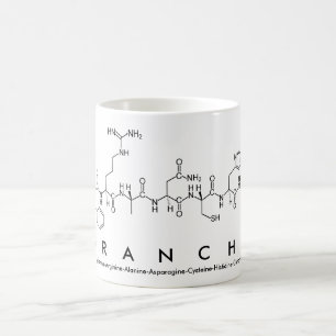 Taza De Café Franche peptide name mug