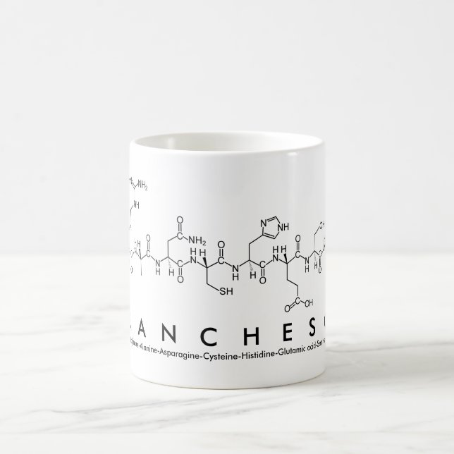 Taza De Café Franchesca peptide nombre mug (Centro)