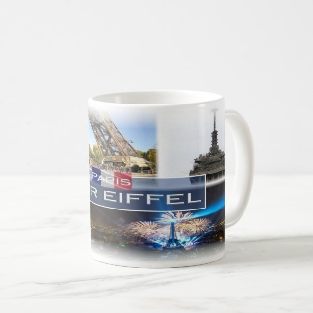 Taza De Café Francia - La Torre Eiffel de París - (Anverso derecho)