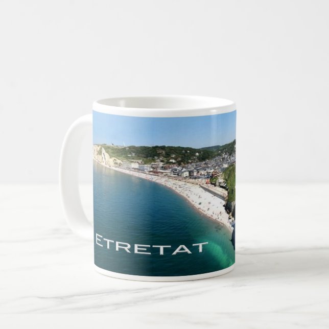Taza De Café Francia - Normandía - Etretat - Los acantilados - (Anverso izquierdo)
