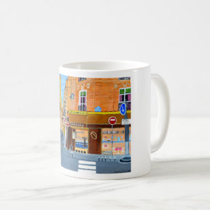 Taza De Café Francia, París,Calle Dominique