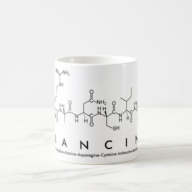 Taza De Café Francina peptide name mug (Centro)