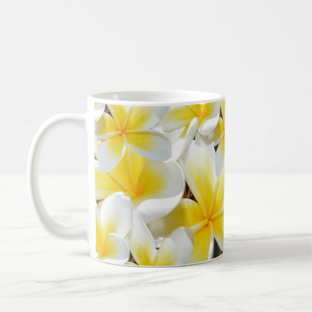 Taza De Café Frangipani amarillo Bouquet (Izquierda)