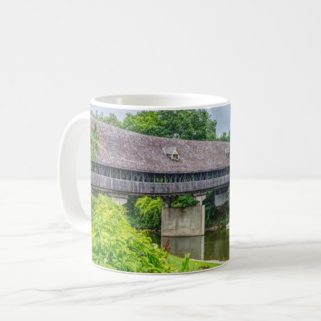 Taza De Café Frankenmuths Covered Bridge Coffee Mug (Anverso izquierdo)