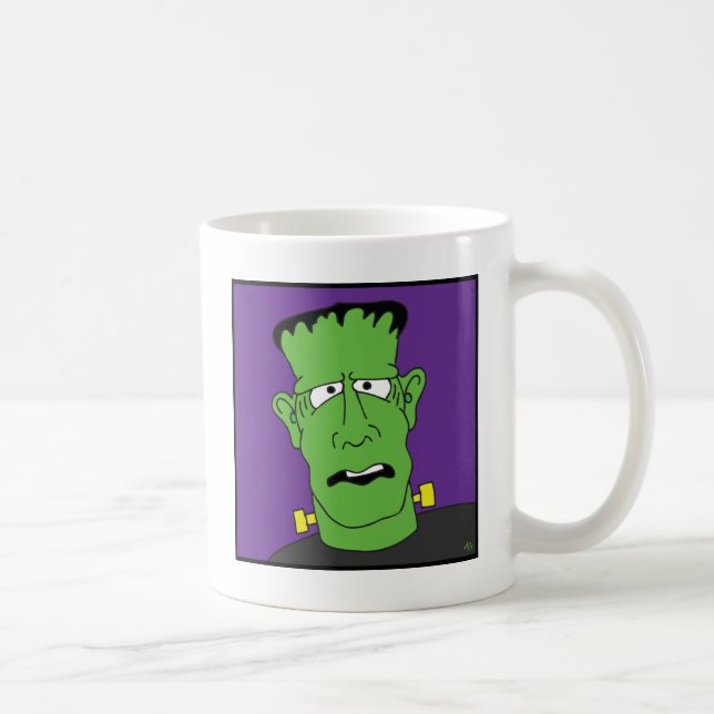 Taza De Café FRANKENSTEIN confundido (Derecha)