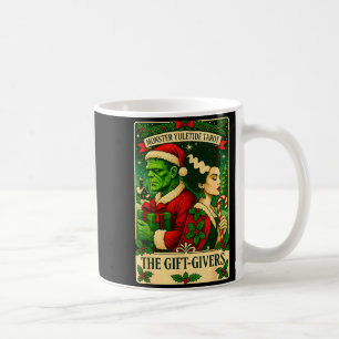 Taza De Café Frankenstein de Navidad y la Novia Los Enamorados