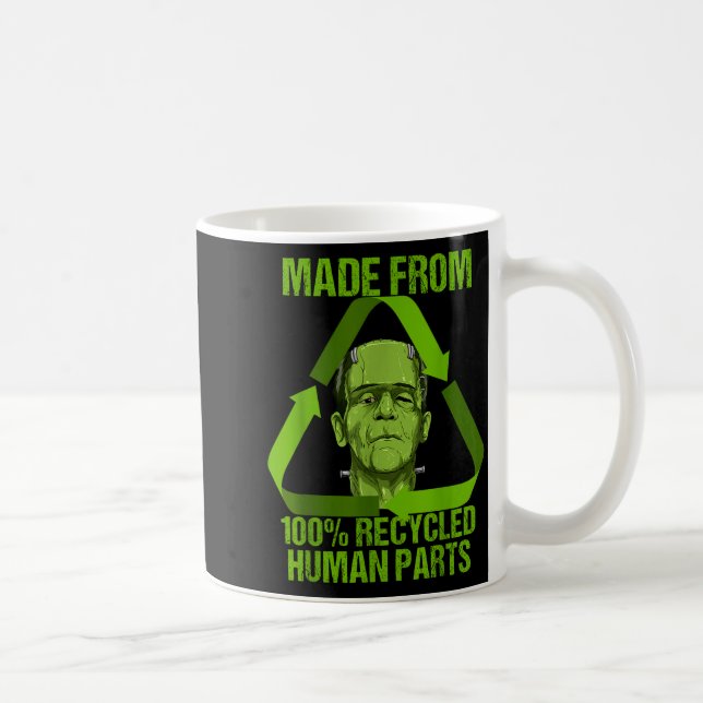 Taza De Café Frankenstein Made From 100% Recycled Human Parts H (Derecha)