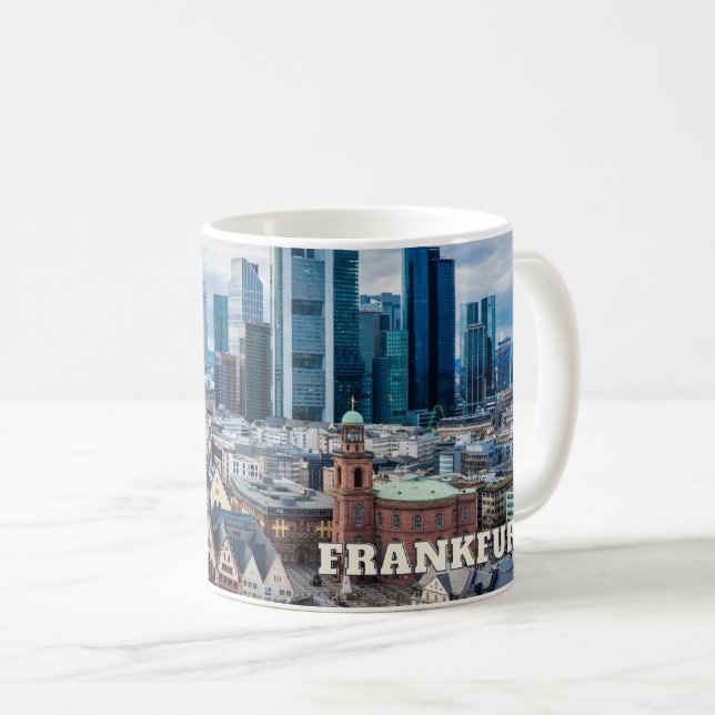 Taza De Café Frankfurt, Alemania City View (Anverso derecho)