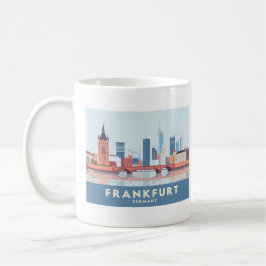 Taza De Café Frankfurt Alemania Pastel Travel