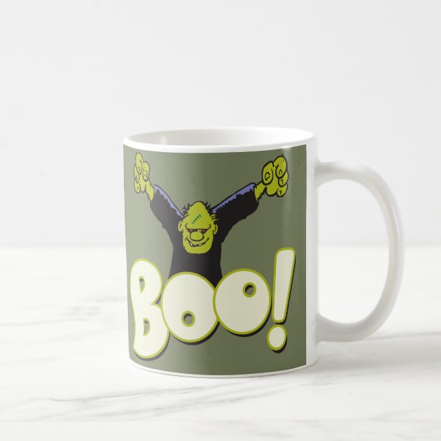 Taza De Café Frankie Superhero - Frankenstein Monster Halloween (Derecha)