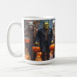 Taza De Café Frankie y Friends, Halloween Café Mug