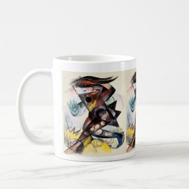 Taza De Café Franz Marc Caliban Famosa Pintura (Izquierda)