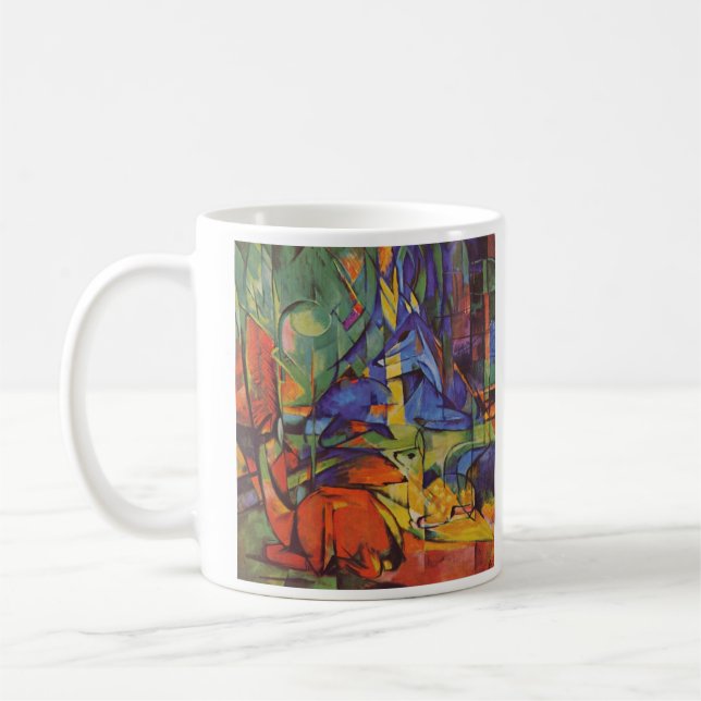Taza De Café Franz Marc - ciervo en bosque (Izquierda)