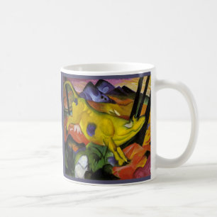 Taza De Café Franz Marc - la vaca amarilla - arte del