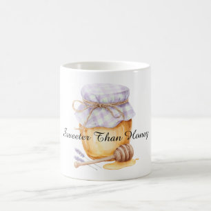 Taza De Café Frasco de lavanda más dulce que la miel