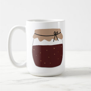 Taza De Café Frasco de Mermelada Casera de Frutas Decoración de
