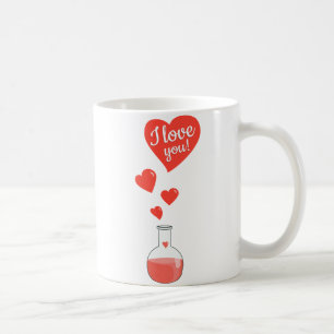 Taza De Café Frasco del día de San Valentín del friki de los