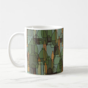 Taza De Café Frascos de época, frascos y gafas