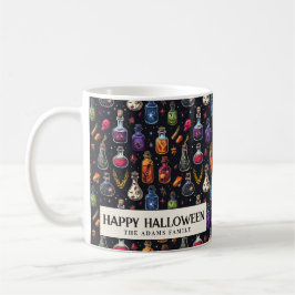 Taza De Café Frascos de veneno colorido Halloween