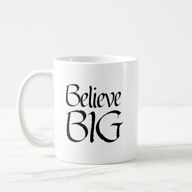 Taza De Café Frase "Belig BIG" (Izquierda)
