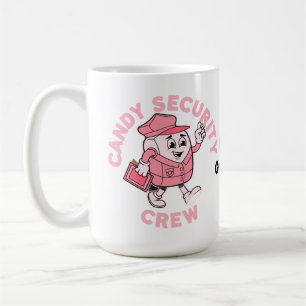 Taza De Café Frase divertida de Halloween sobre dulces y seguri