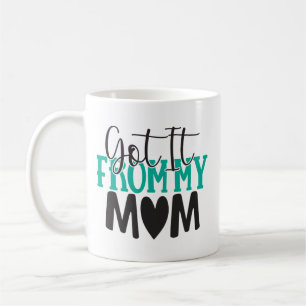 Taza De Café Frase dramática simple Personalizado Verde azulado
