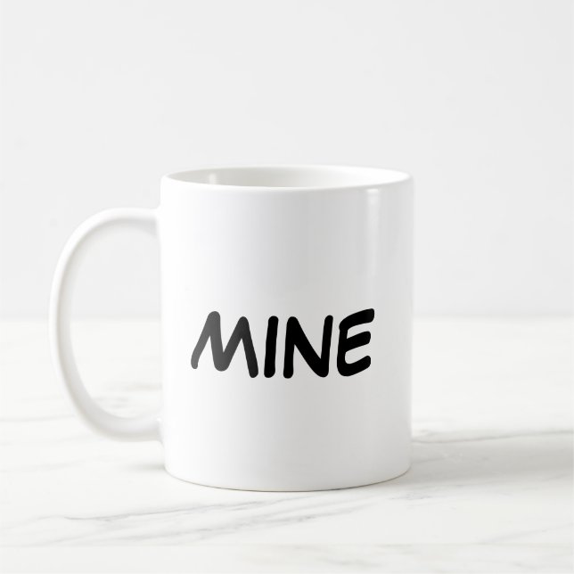 Taza De Café Frase "Mina" (Izquierda)